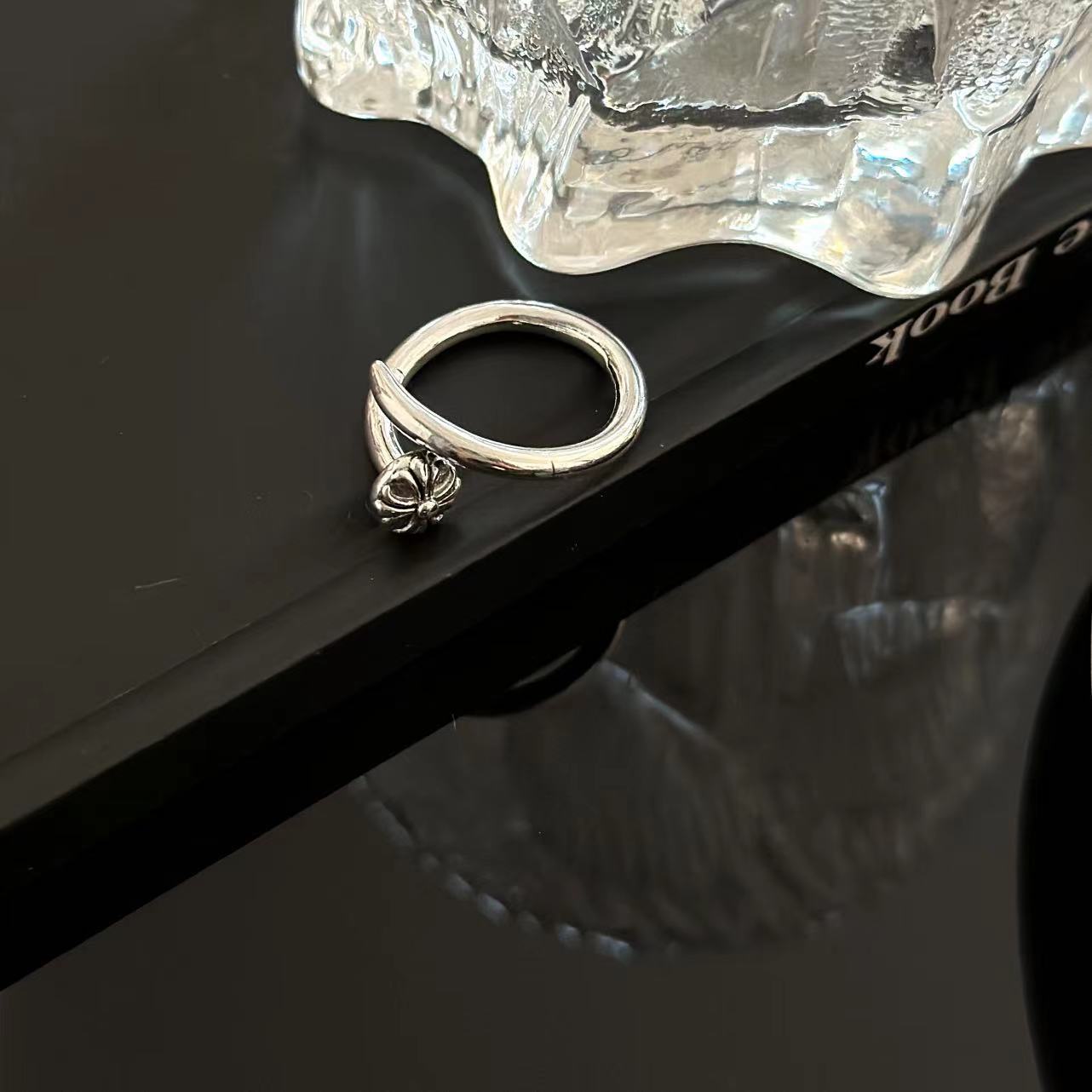 Wholesale Dark Millennium Style Crow Cross Ring